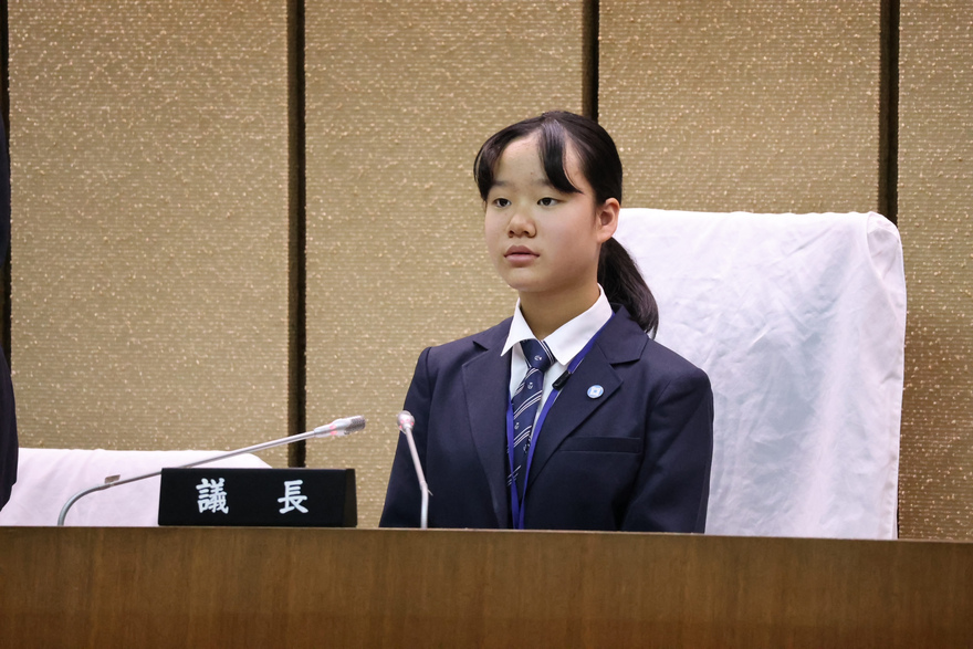 子ども区議会議長