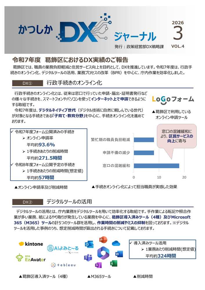 かつしかDXジャーナル令和8年3月号(表紙)