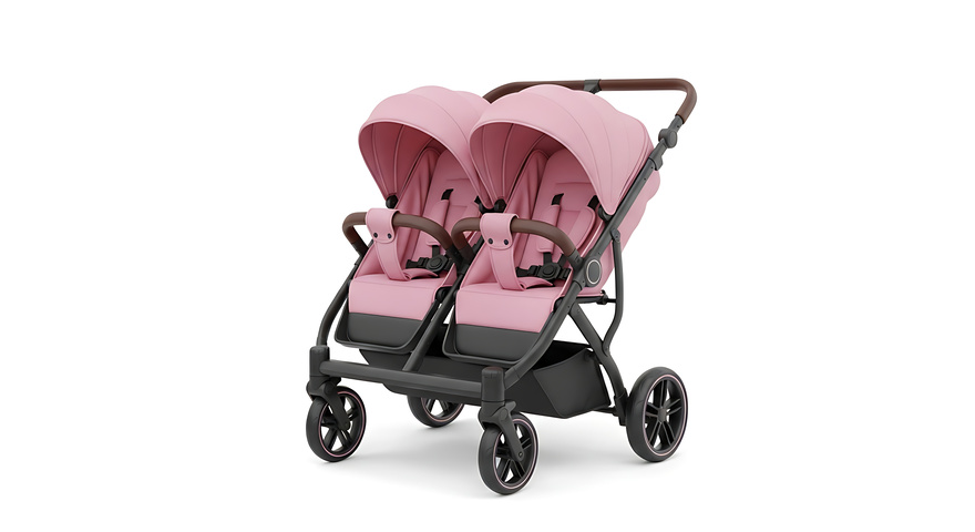 写真:双子用ベビーカー