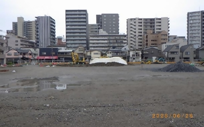 道上小学校屋内運動場等解体工事の写真