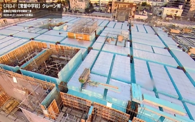 常盤中学校新校舎建設工事の写真