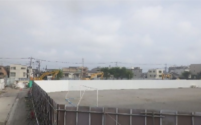 四ツ木中学校既存校舎等解体工事の写真