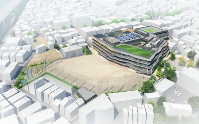 東四つ木小学校・中川中学校完成イメージ図