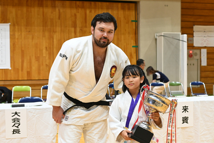 ウルフアロン杯葛飾区民春季柔道大会　ウルフアロンさんトークショーの写真